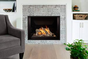 Valor H6 gas fireplace front view