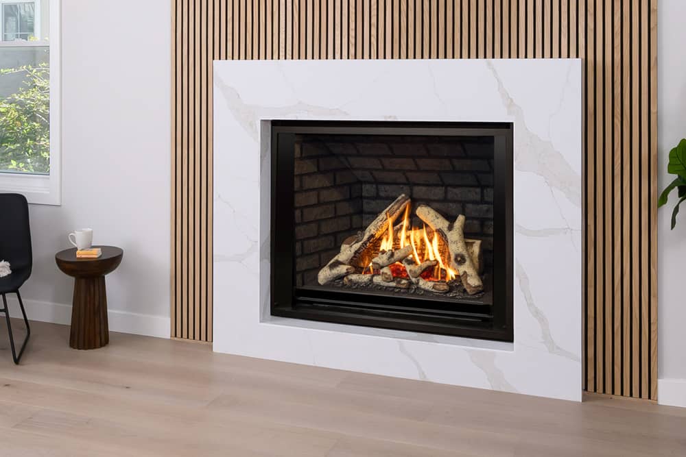 Valor H6 fireplace in home setting