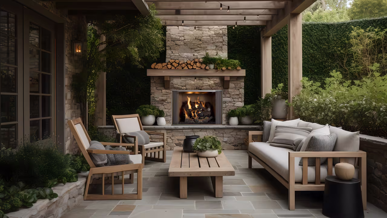 Majestic Cottagewood Wood Outdoor Fireplace