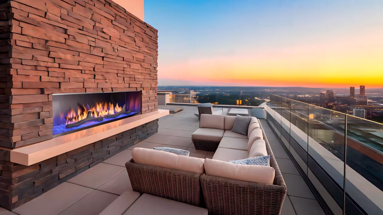 Majestic Lanai Outdoor Gas Fireplace