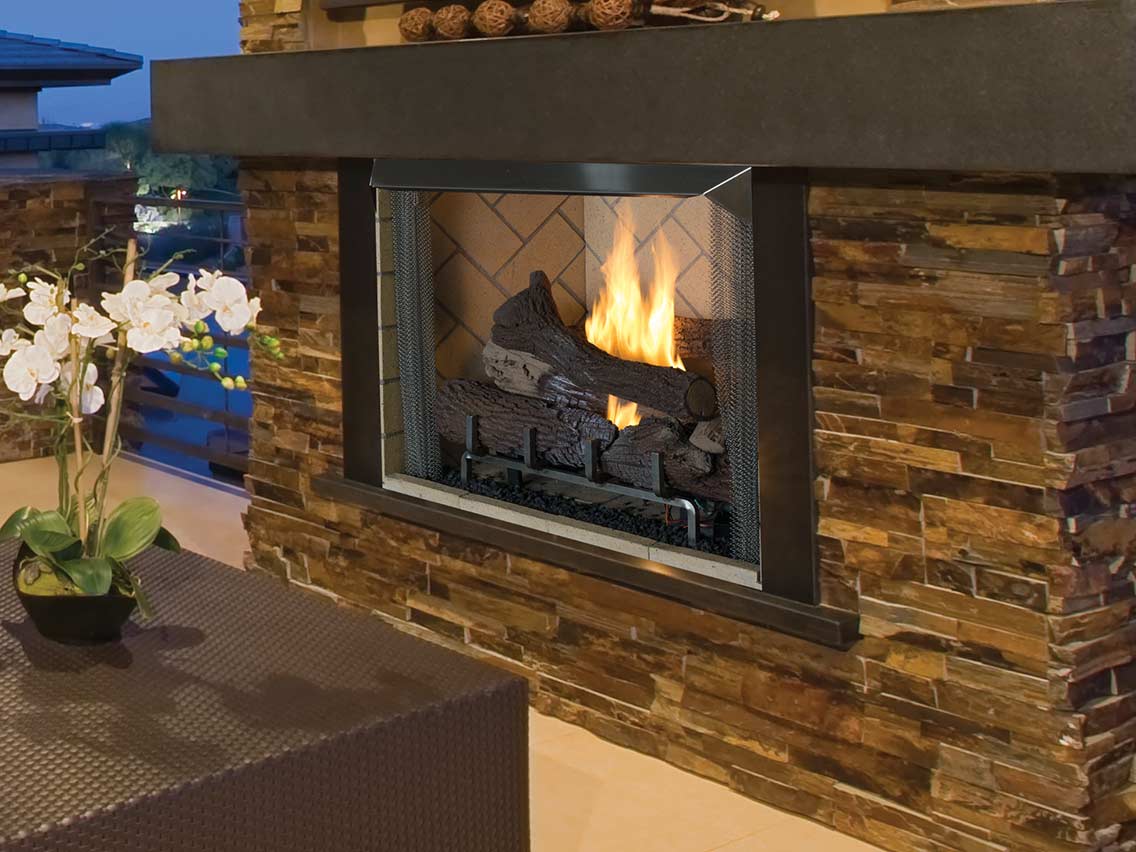 Astria Venetian Outdoor Gas Fireplace