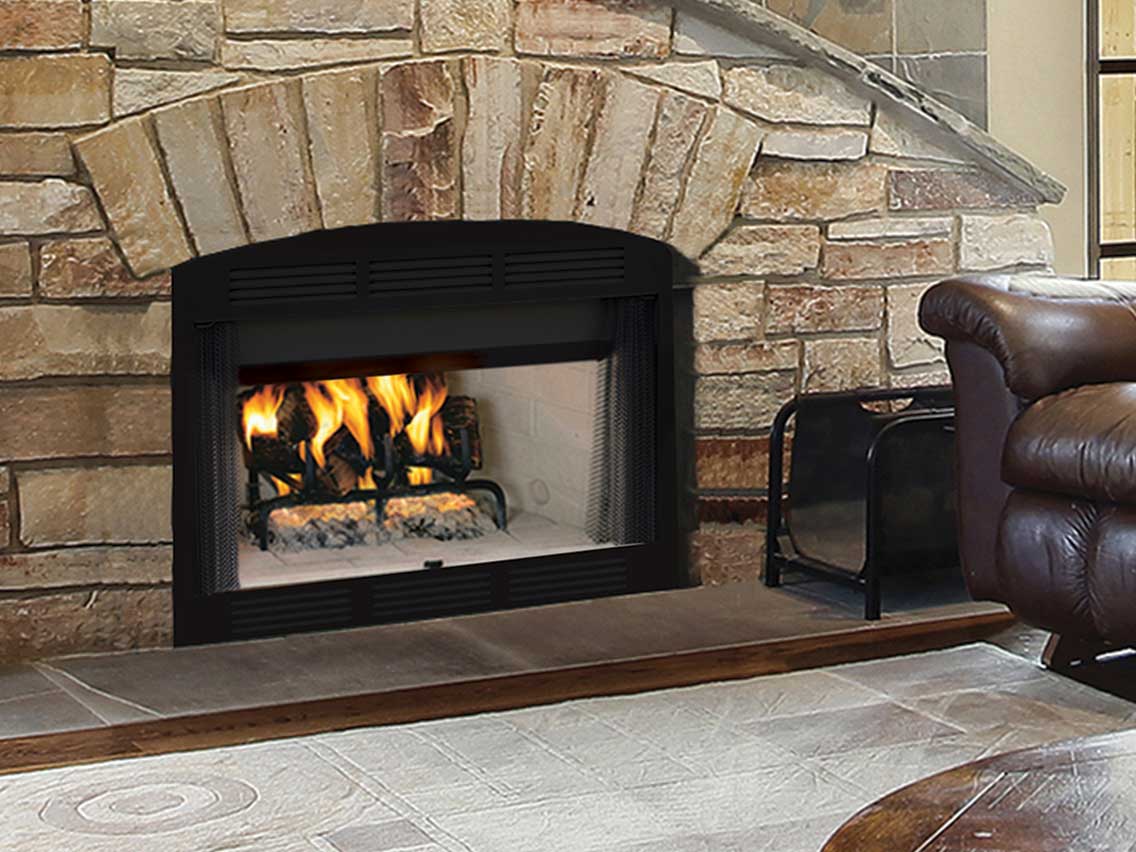 Astria Blackstone Wood Burning Fireplace