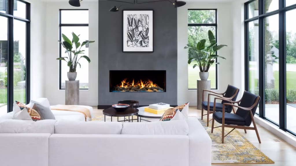 Stellar Enlight Single Sided Custom Gas Fireplace