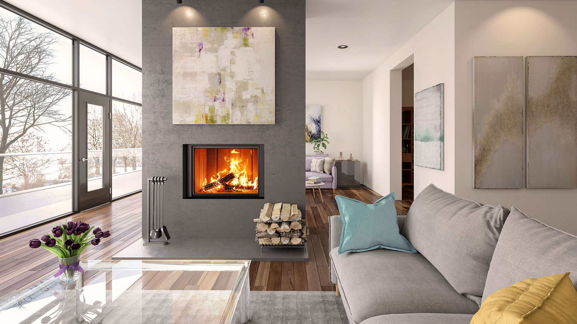 Renaissance Uptown 600 Wood Burning Fireplace