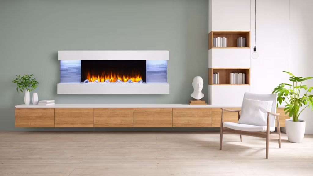 Heat and Glo Format Electric Wall Mount Fireplace