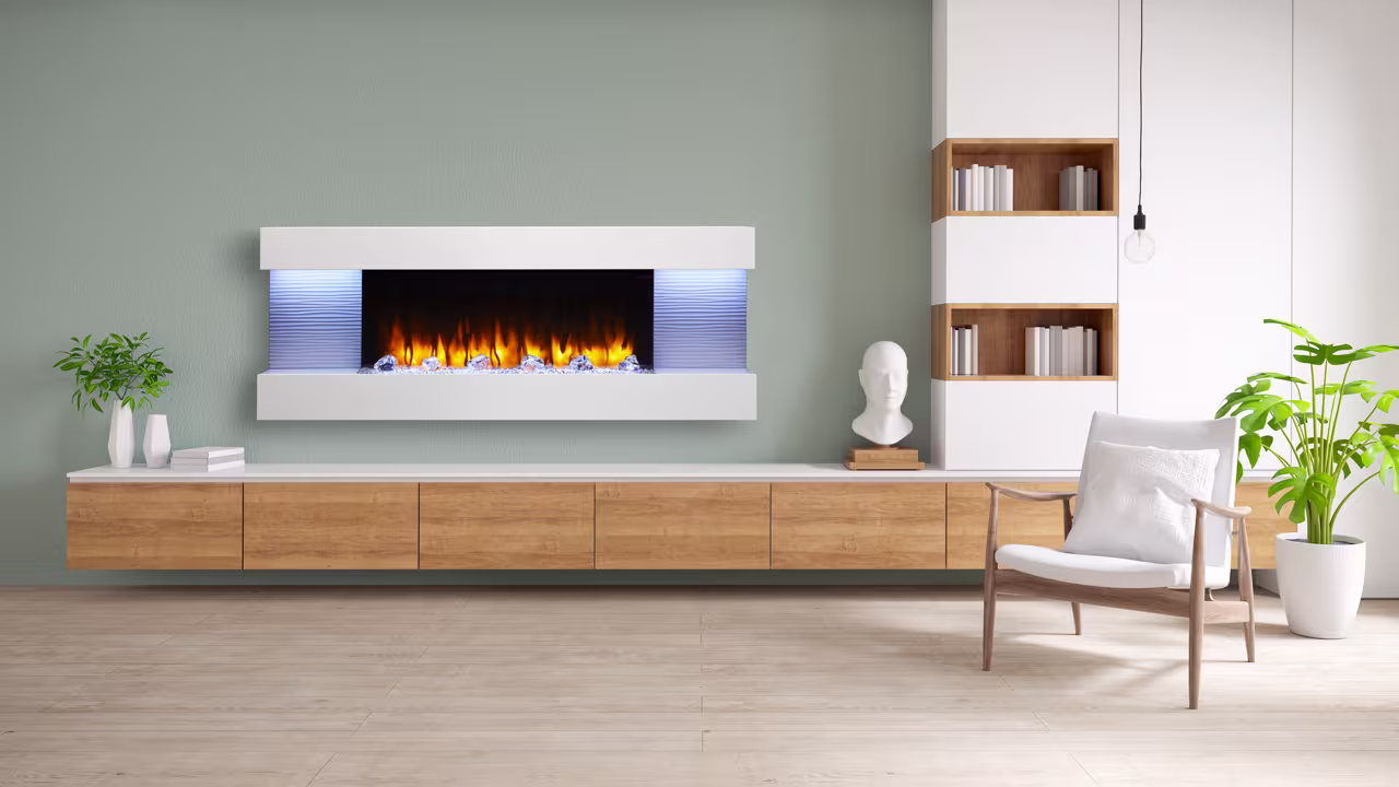 Heat and Glo Format Electric Wall Mount Fireplace