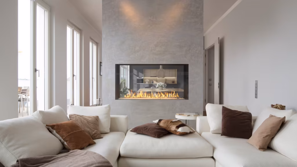 Stellar Enlight See-through Custom Gas Fireplace