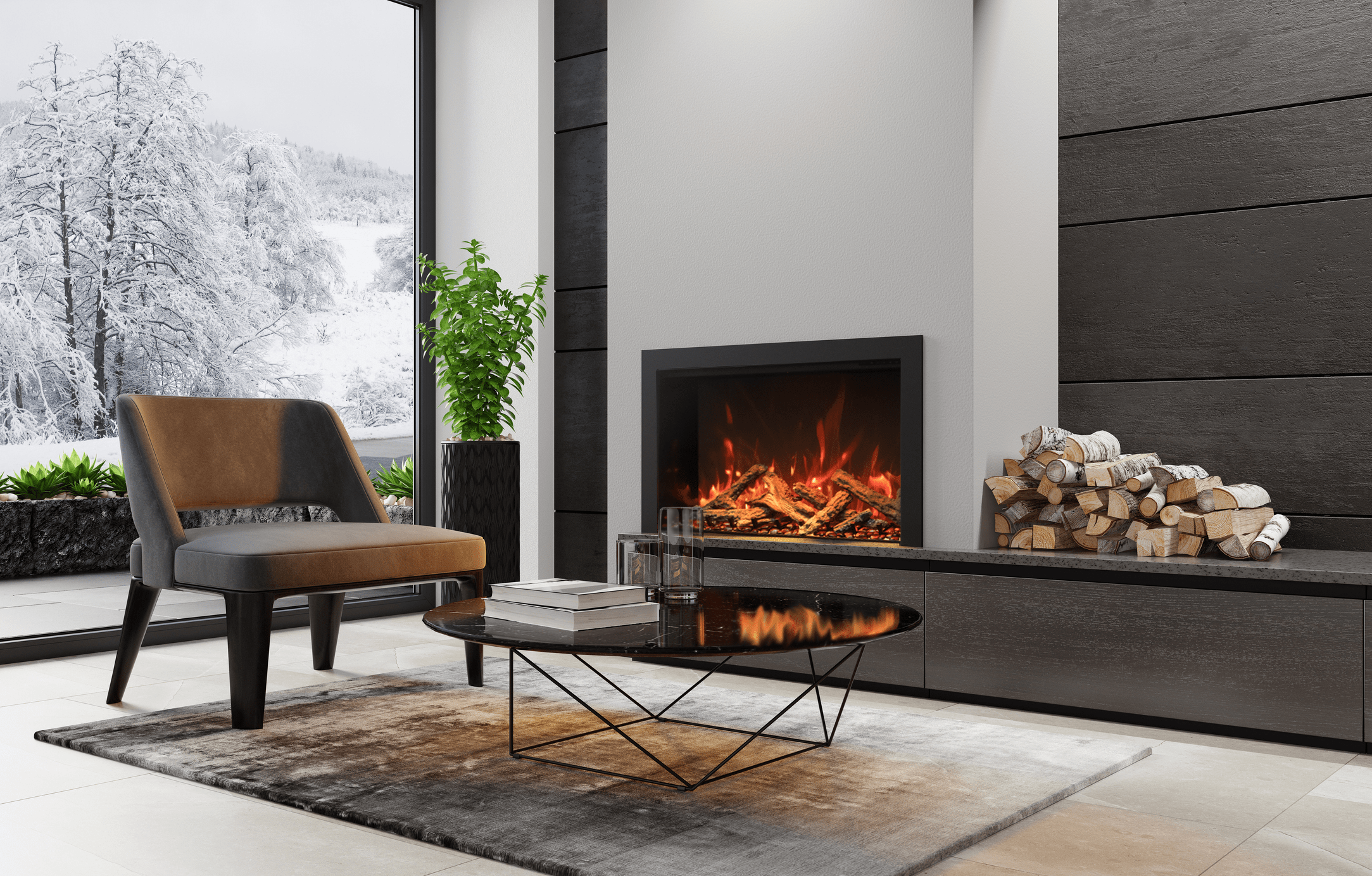 Amantii TRD Bespoke Electric Fireplace
