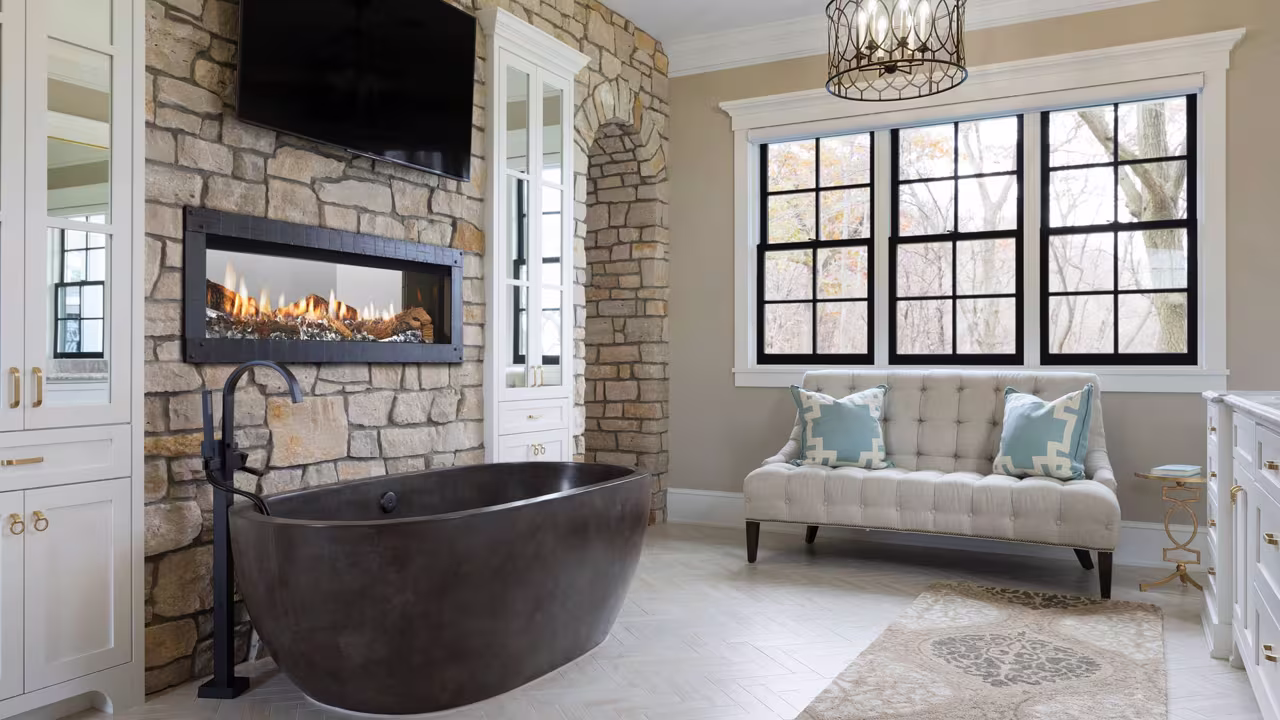 Heat and Glo Mezzo See-through Gas Fireplace