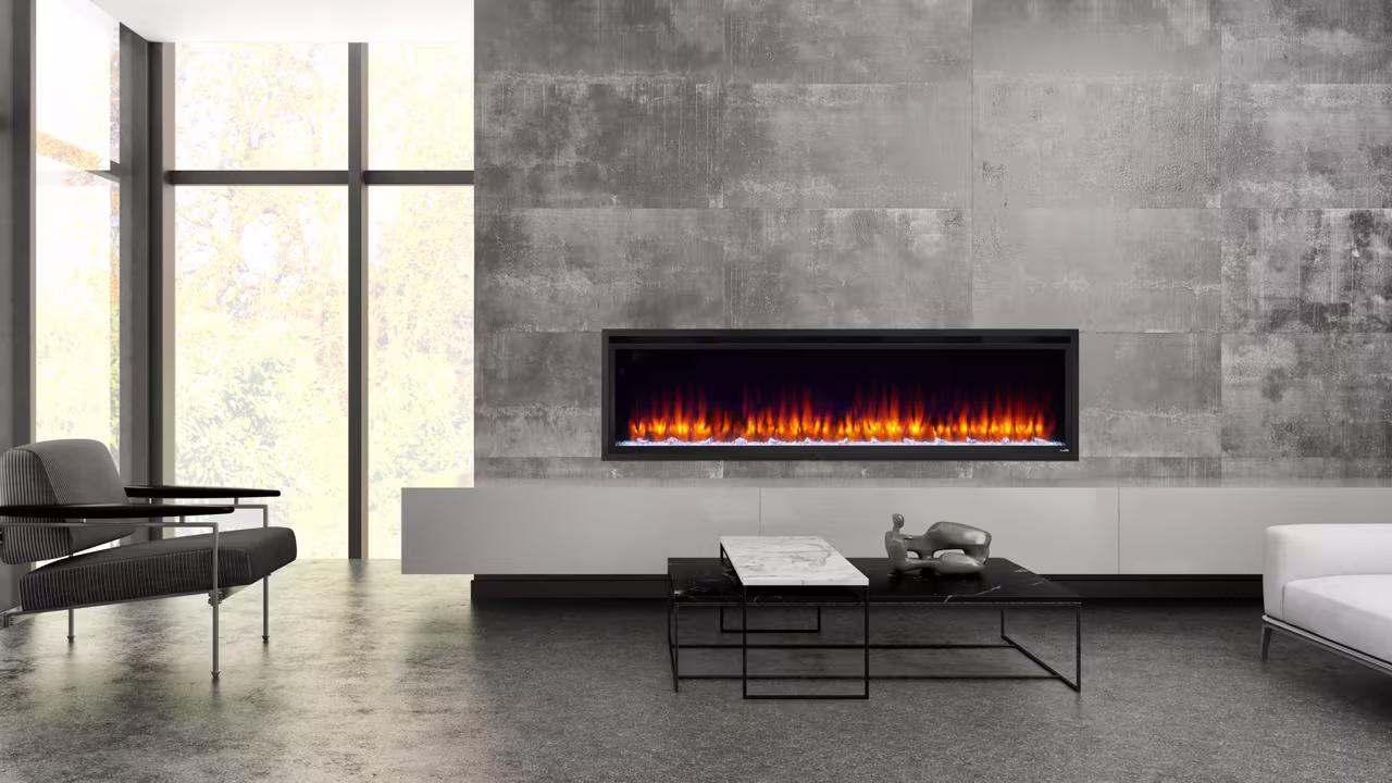 Heat and Glo Allusion Platinum Electric Fireplace