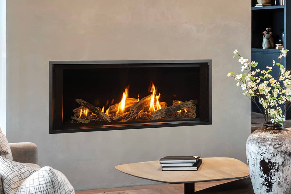 Valor LT2 linear gas fireplace modern design