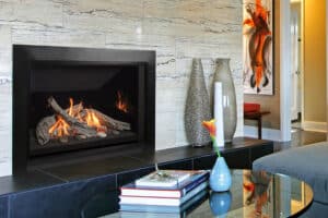 Valor H5 fireplace installed