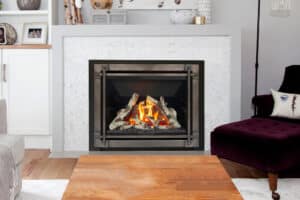 Valor H5 fireplace detail